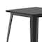 Flash Furniture 23.75 SQ Dining Table Black Poly Top/Black Frame JJ-T14619-60-BKBK-GG - alternate 10
